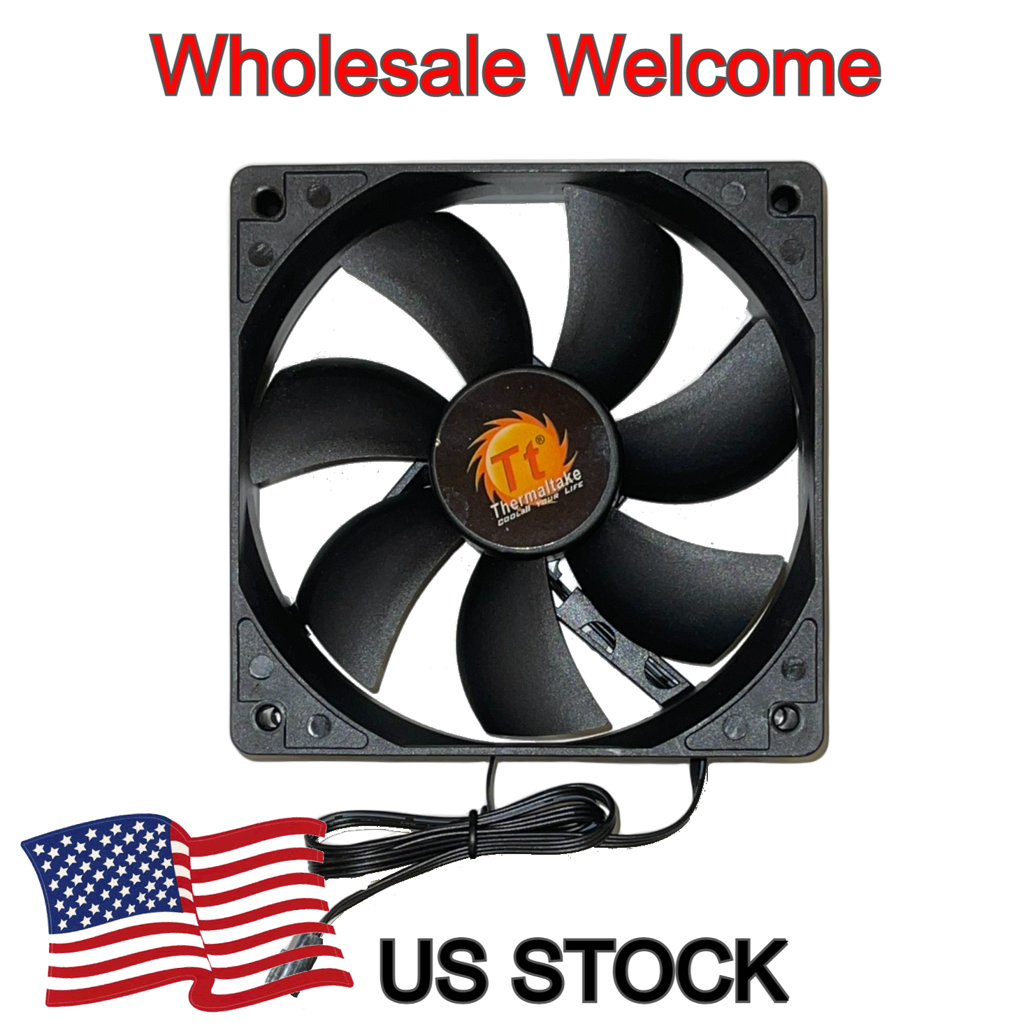 Thermaltake 120mm Quiet Pc Computer Case Cooling Fan 3pin 12v 0.3a 120*120*25