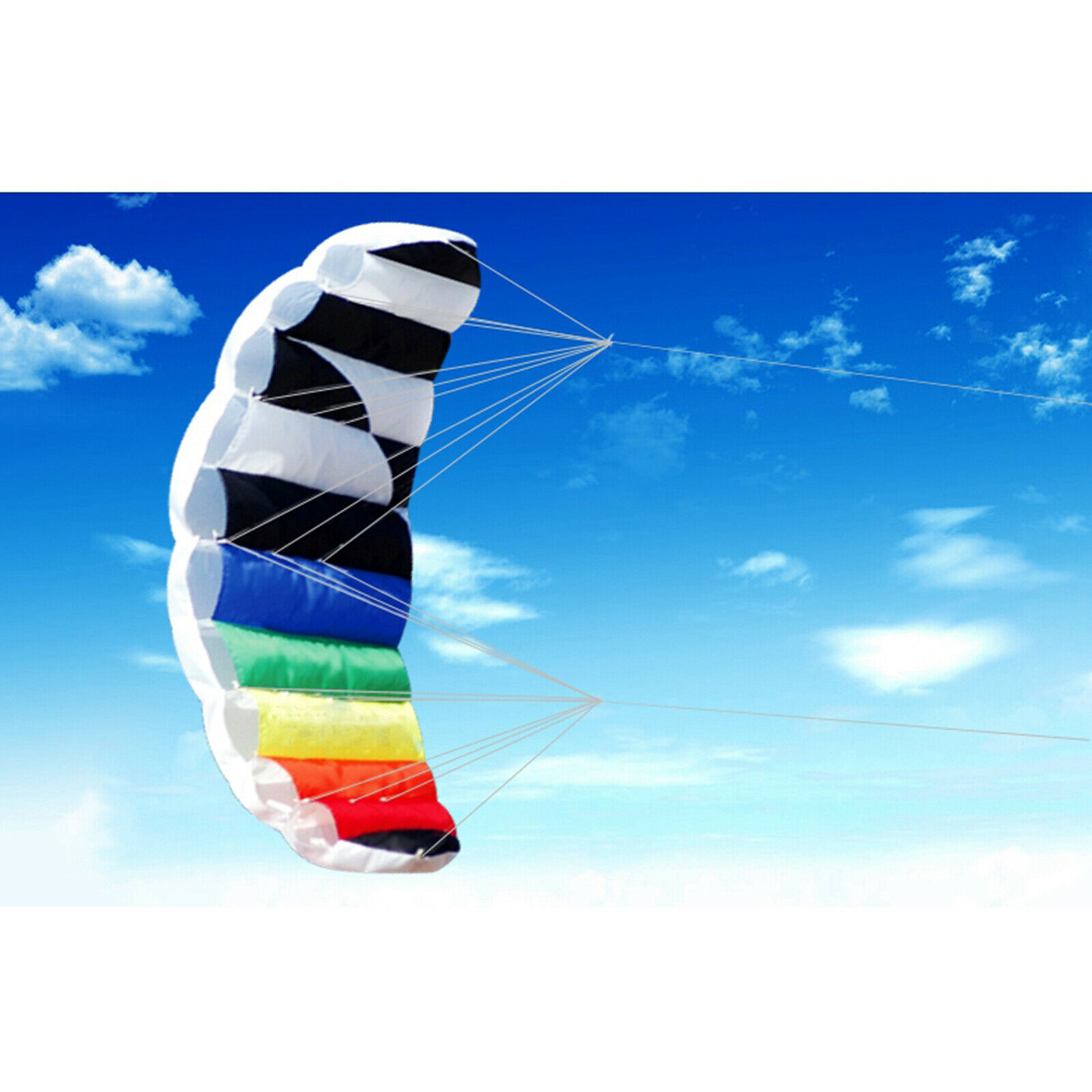 1.4m Stunt Power Kite Portable Dual-line Parafoil Kiteboarding Parachute 30m