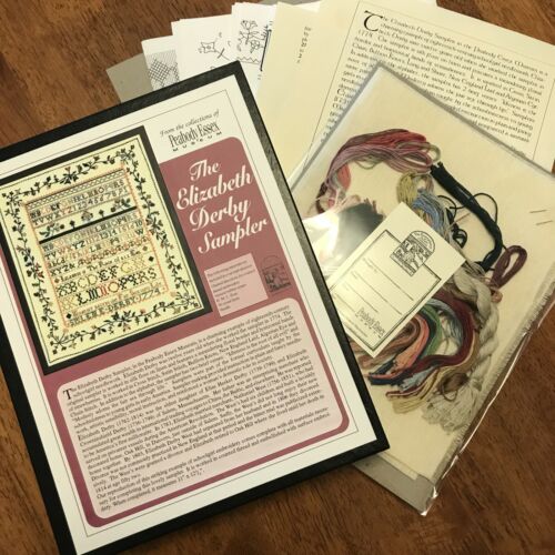 Examplarery Collection The Elizabeth Derby Sampler Kit Counted Embroidery New