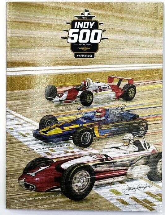 2021 Indy 500 Program Indianapolis Motor Speedway Helio Castroneves Andretti