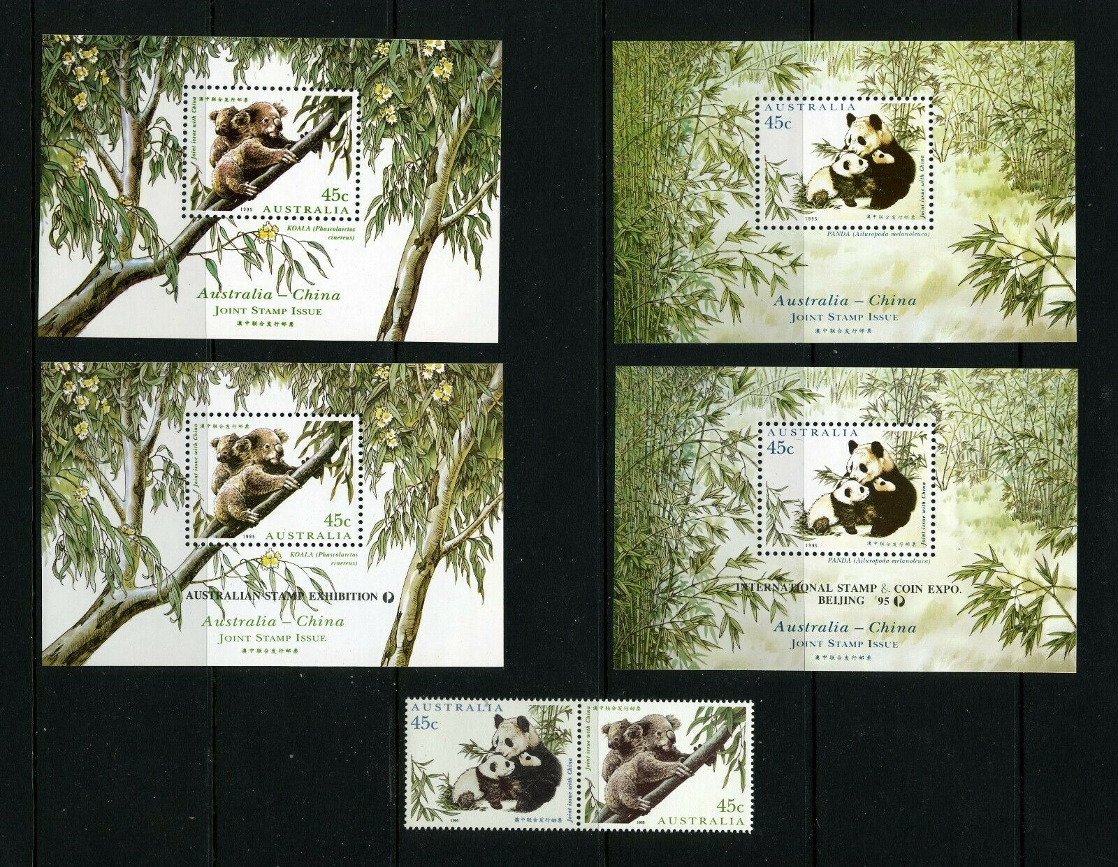 Australia   Mnh   1459, 1459c-f   Koalas, Pandas  Joint With China  Bd764
