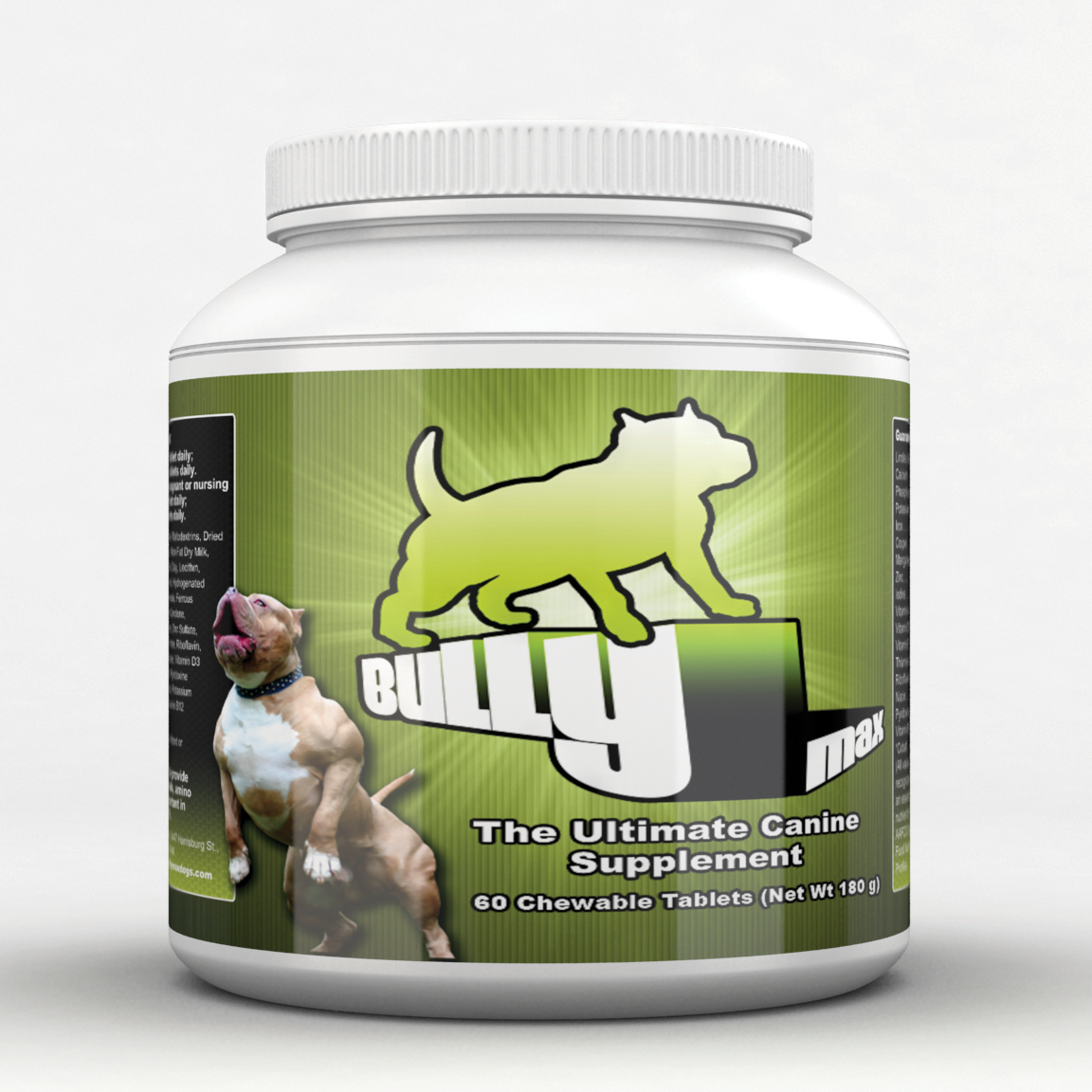 Bully Max Muscle Builder For Dogs 120ct. 120 Day Supply.